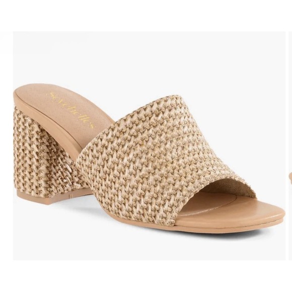 Seychelles Shoes - Seychelles Adapt Raffia Mules Sandal Natural Size 9 ‎ Beachy Coastal Neutral